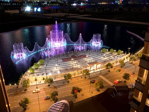 200 tỷ đồng khánh thành Quảng trường Diamond và khởi công nhạc nước tại Khu đô thị Vạn Phuc